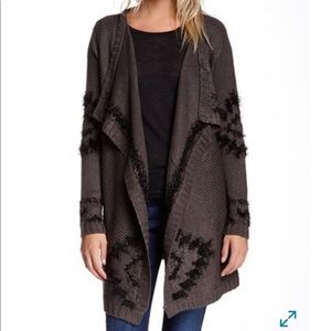 Romeo & Juliet couture draped wrap sweater